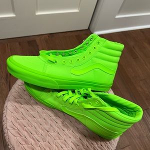 Mens lime green vans brand new